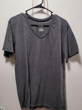 Bottoms Out 1983 V Neck Shirt Men Size M Grey